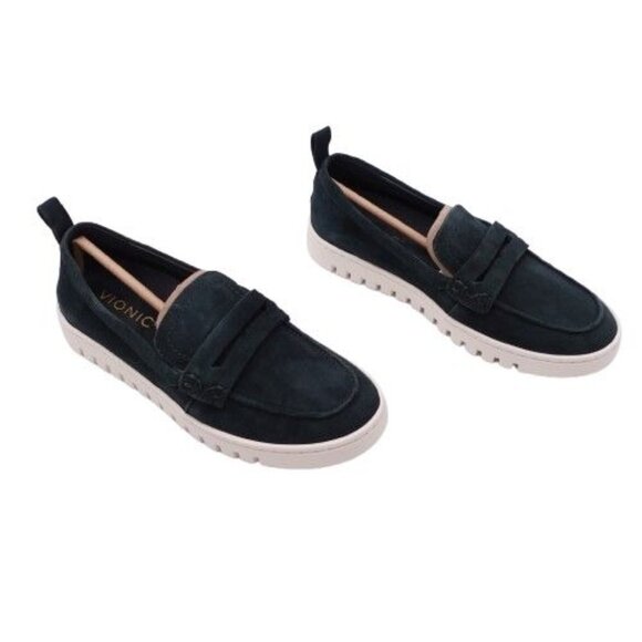 Vionic Shoes - NEW Vionic Women's Uptown Suede Loafer Shoes Size 5 Wide Dark Green Casual